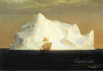 El paisaje del Iceberg Río Hudson Iglesia Frederic Edwin Pinturas al óleo